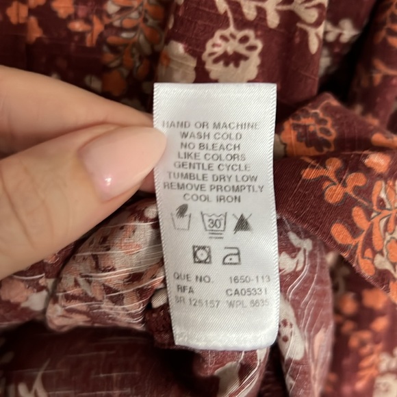 Woolrich Women’s Fall Floral Button Down Classic Shirt Size Small - Picture 5 of 7